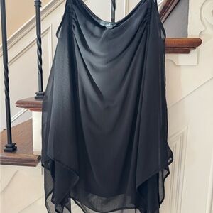 Willi Smith Black Asymmetrical Skirt